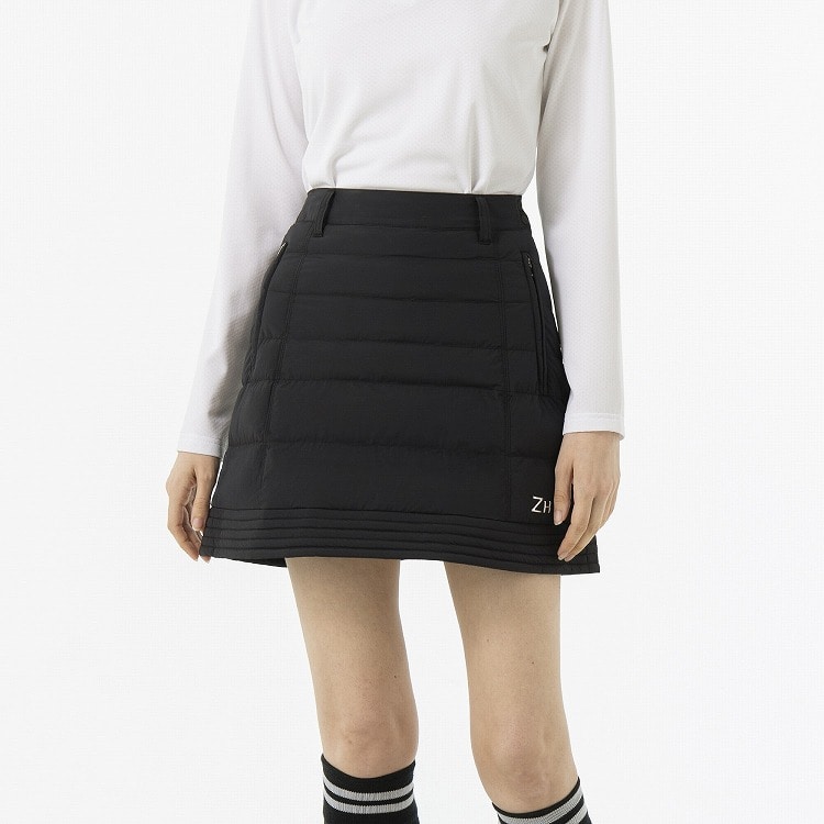 【ゼロハリバートン】 ZHG-W5A2b | Light Padded Skirt ゴルフウェア 中綿スカート 秋冬 レディース 85134 Black M
