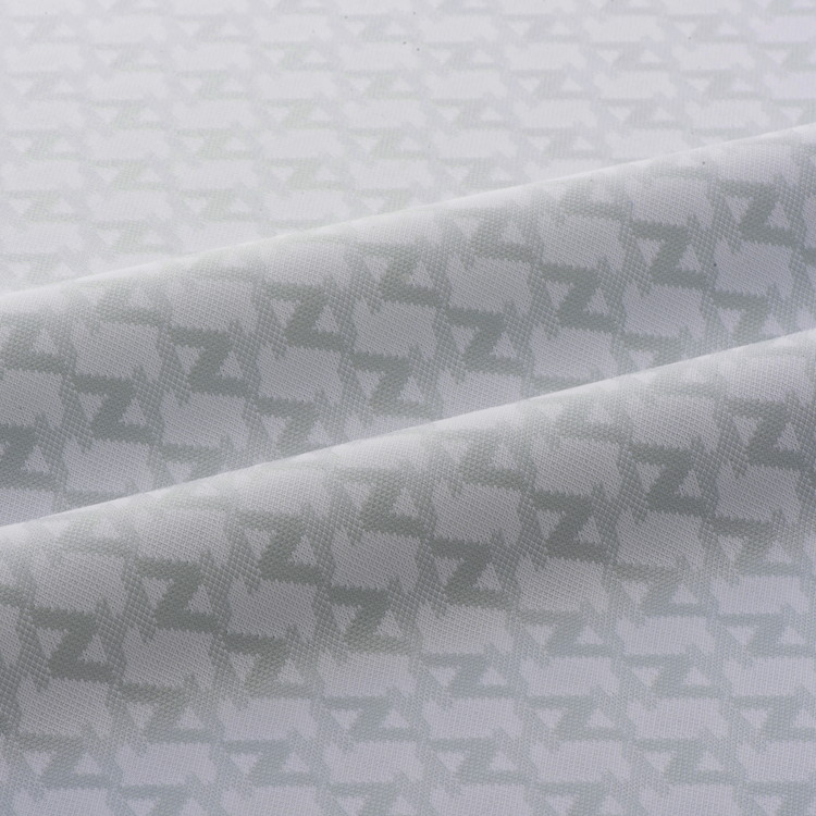 【ゼロハリバートン】ZHG-M5S6 | ZH Monogram Jacquard Shirt ゴルフウェア メンズ ジャガードシャツ 82951 ホワイト M