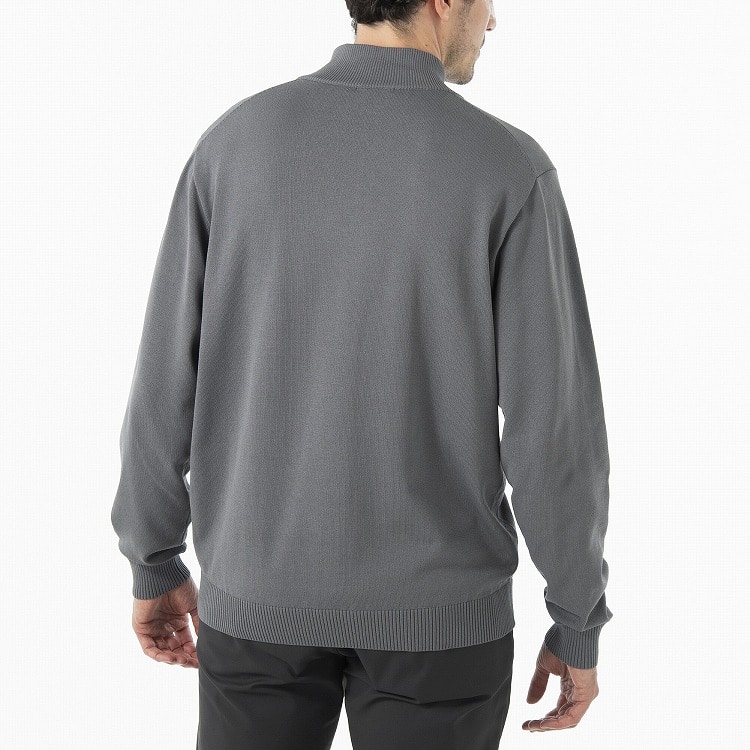 【ゼロハリバートン】 ZHG-M5A4a | Half-Zip Knit ゴルフウェア ハーフジップニット 秋冬 メンズ 85113 Grey M