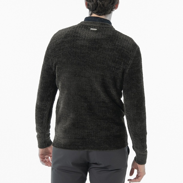 【ゼロハリバートン】 ZHG-M5A5 | Octa Crew-Neck Knit ゴルフウェア クルーネックニット 秋冬 メンズ 85119 Black M