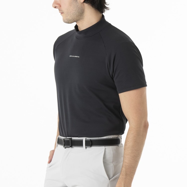 【ゼロハリバートン】ZHG-M5S5a | CARAT Dry-Feel Mock Shirt ゴルフウェア メンズ モックネックシャツ 82949 シルバーグレー L