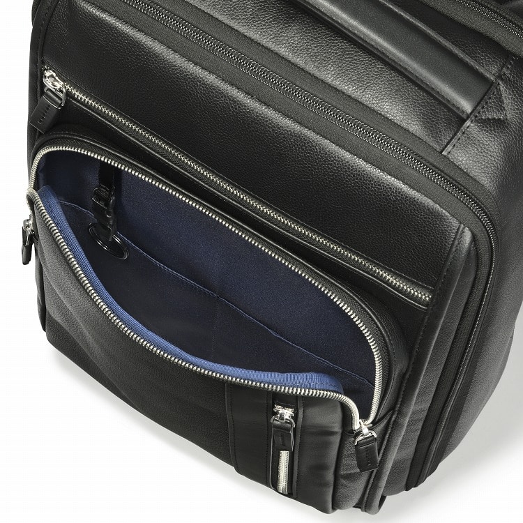 【ゼロハリバートン】ZEST2 LTD/ゼスト2 バックパック ビジネスバッグ Leather Backpack A4/14" PC 牛革 レザー 送料無料 81641 01:ブラック バックパック