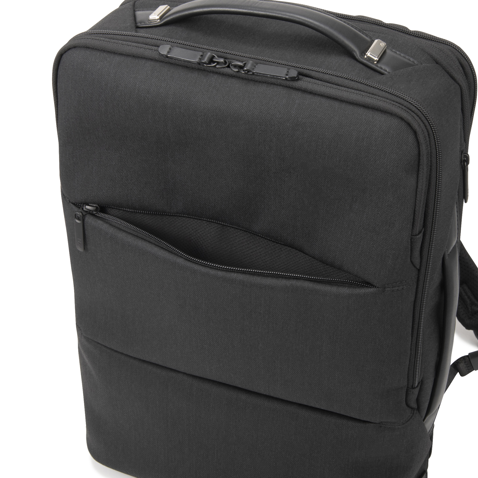 【ゼロハリバートン】Z PACK LTD DN ゼットパック バックパック デニム調 Limited Edition Expandable Denim Backpack B4/15.6" PC マチ拡張 81743 01:ブラック 15.6インチ(拡張)