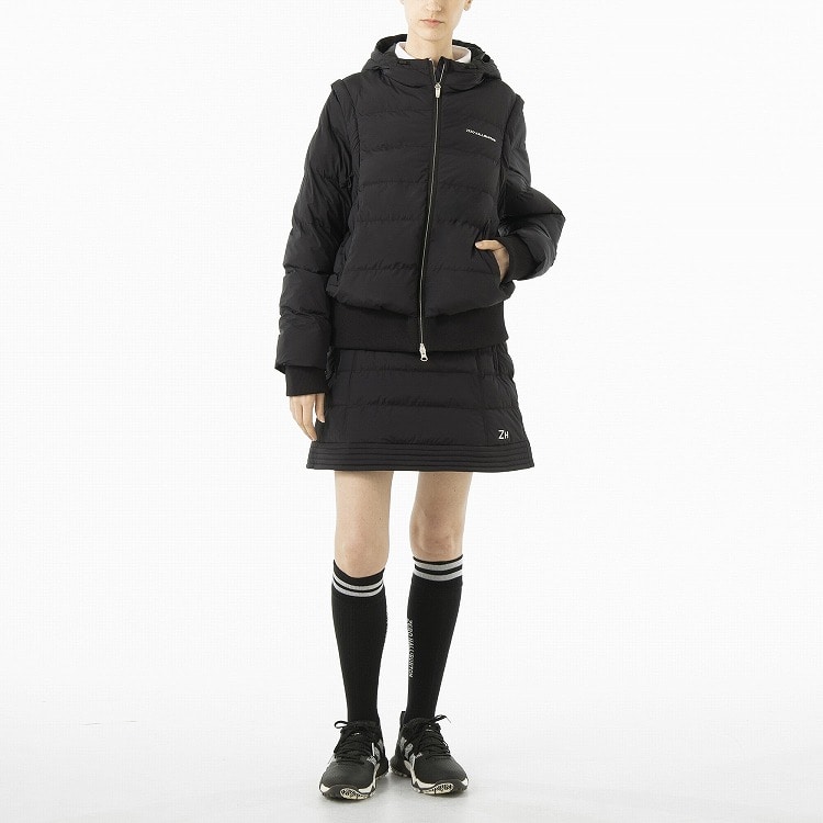 【ゼロハリバートン】 ZHG-W5A2b | Light Padded Skirt ゴルフウェア 中綿スカート 秋冬 レディース 85134 Black M