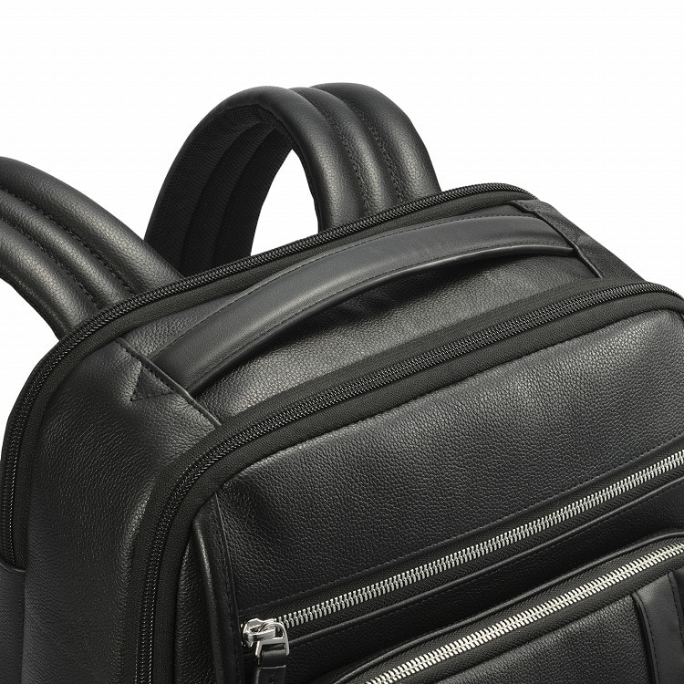 【ゼロハリバートン】ZEST2 LTD/ゼスト2 バックパック ビジネスバッグ Leather Backpack A4/14" PC 牛革 レザー 送料無料 81641 01:ブラック バックパック
