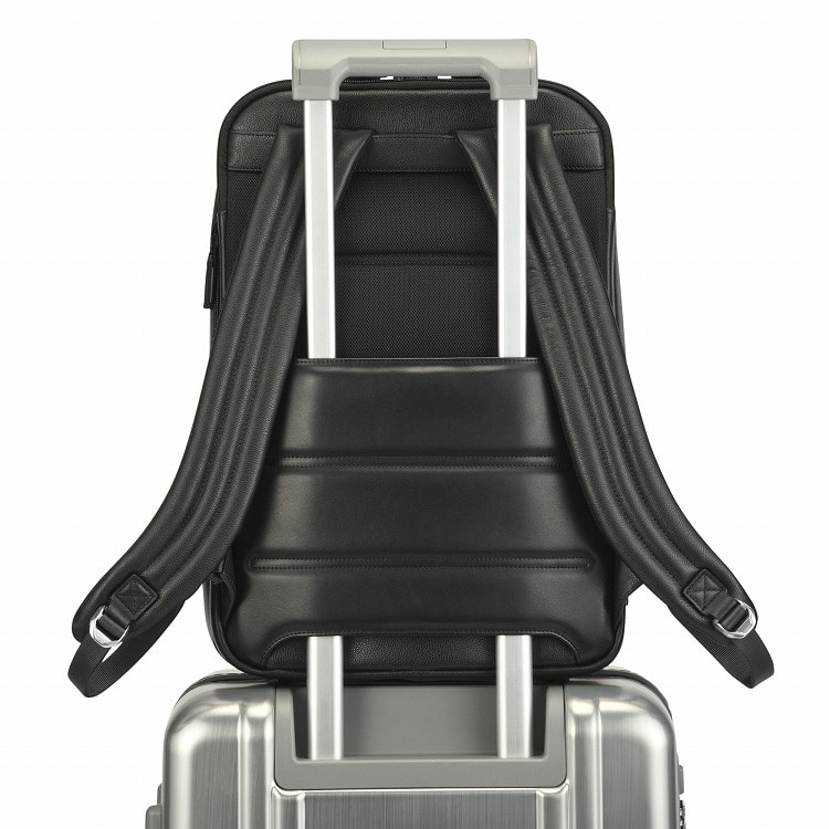 【ゼロハリバートン】ZEST2 LTD/ゼスト2 バックパック ビジネスバッグ Leather Backpack A4/14" PC 牛革 レザー 送料無料 81641 01:ブラック バックパック