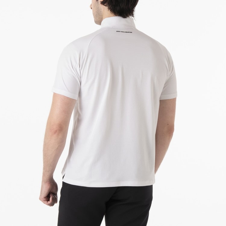 【ゼロハリバートン】ZHG-M5S7d | DELTA? SLX & CARAT Double-Rib Performance Mock ゴルフウェア メンズ モックネックシャツ ダブルリブ 82955 ホワイト M