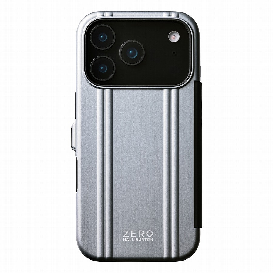 【ゼロハリバートン】iPhone17 Pro スマホケース 手帳型 Hybrid Shockproof Flip Case for iPhone 17 Pro (6.3inch: 3レンズ)81714 11:シルバー iPhone17 Pro【手帳型】