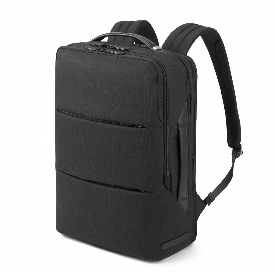 【ゼロハリバートン】Z PACK LTD DN ゼットパック バックパック デニム調 Limited Edition Expandable Denim Backpack B4/15.6" PC マチ拡張 81743 01:ブラック 15.6インチ(拡張)