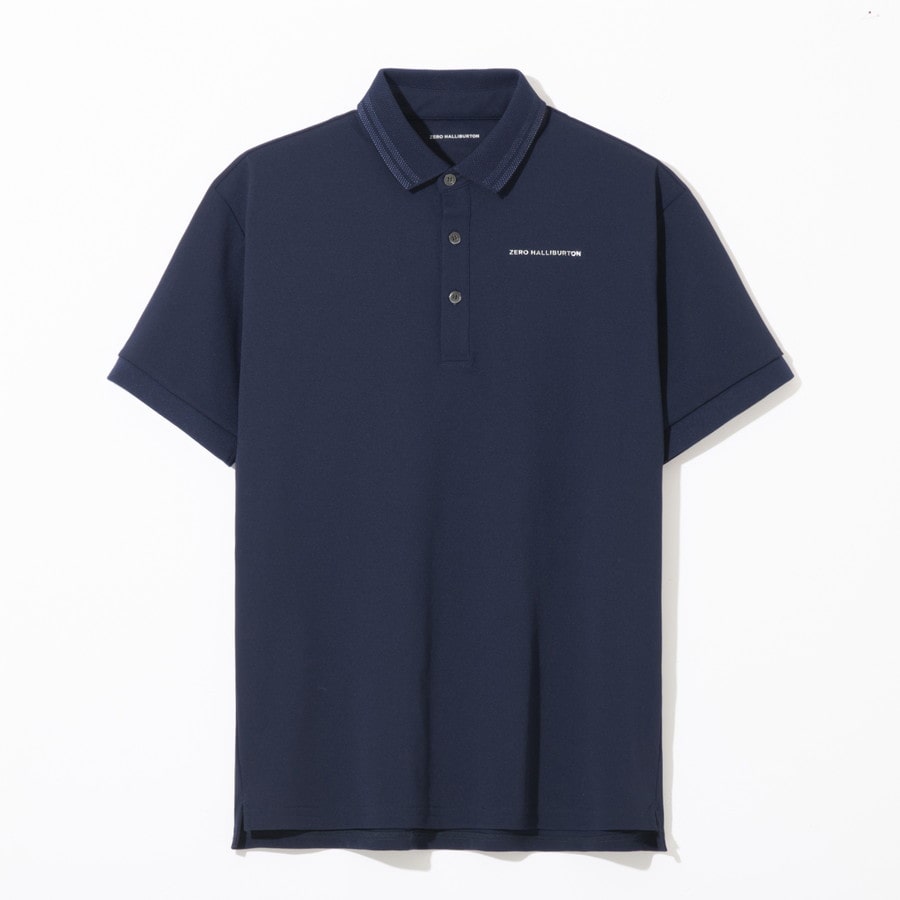 【ゼロハリバートン】ZHG-M5S4a | Split Raglan Piqu Polo ゴルフウェア メンズ ポロシャツ 82947 ネイビー M