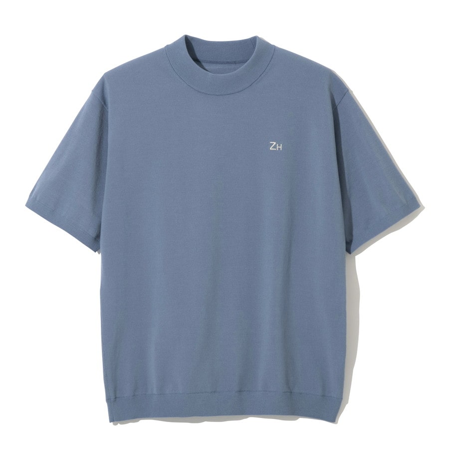 【ゼロハリバートン】ZHG-M5S9b | Versatile SOLOTEXKnit Mock ゴルフウェア メンズ ニットモックネックシャツ 82959 ライトブルー L