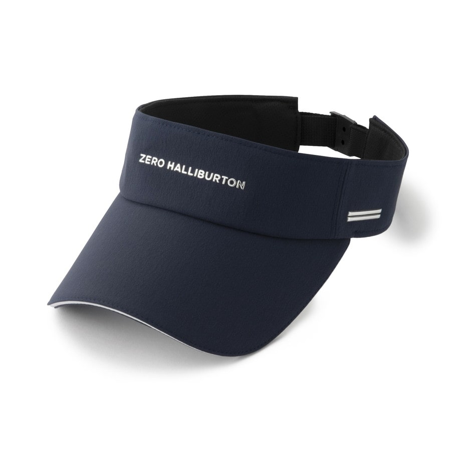 【ゼロハリバートン】Cap and Visors | Comfort Stretch Visor with Metallic Logo ゴルフ バイザー 男女兼用 85064 03:ネイビー FREE