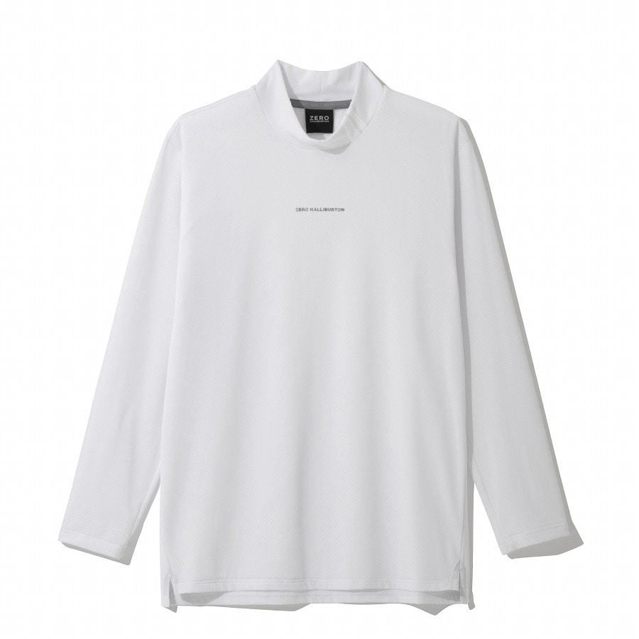 【ゼロハリバートン】 ZHG-M5A8b | Octa Long-Sleeve Mockneck ゴルフウェア 長袖モックネックシャツ 秋冬 メンズ 85124 White M