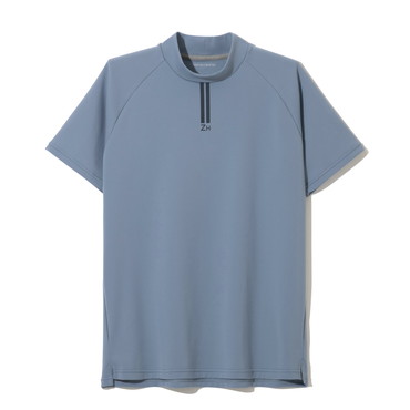 【ゼロハリバートン】ZHG-M5S5b | Double-Rib CARAT Mock Shirt ゴルフウェア メンズ モックネックシャツ 82950