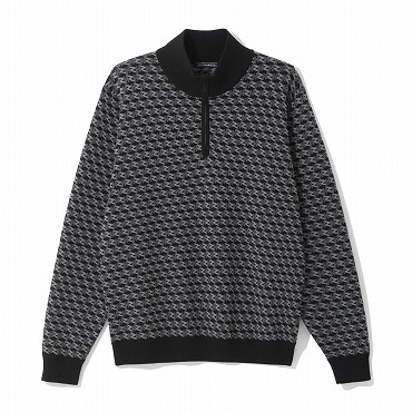 ZERO HALLIBURTON ブラックニット M ZERO HALLIBURTON JAL Mall店/メンズウェア/ニット・トレーナー