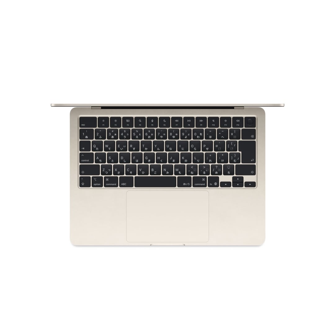13インチMacBook Air: 10コアCPUと10コアGPUを搭載したApple M4チップ, 24GB, 512GB SSD - スターライト with AppleCare+