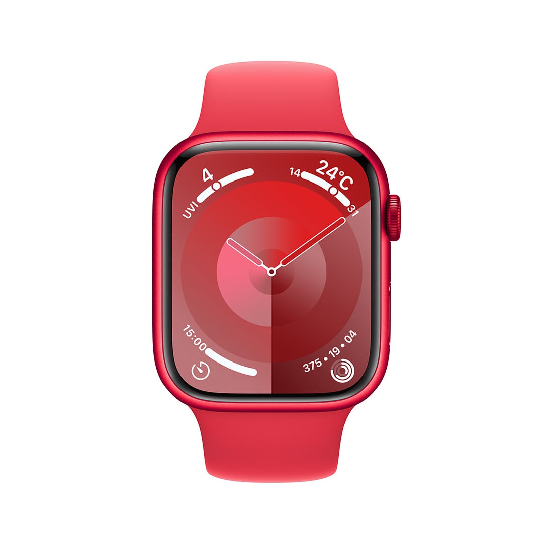 Apple Watch Series 9（GPS + Cellularモデル）- 45mm  (PRODUCT)REDアルミニウムケースと(PRODUCT)REDスポーツバンド - S/M with AppleCare+: Apple  Rewards Store｜JAL Mall｜マイルがたまる・つかえる ショッピングモール