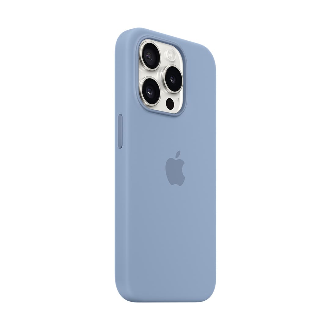 MagSafe対応iPhone 15 Proシリコーンケース - ウインターブルー: Apple 
