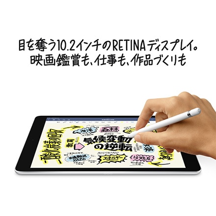 10.2インチ iPad Wi-Fi + Cellularモデル 64GB - スペースグレイ