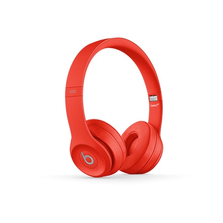 Beats Solo3 Wirelessヘッドフォン - レッド with AppleCare+: Apple