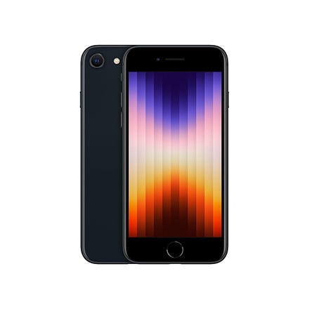 色ブラック系iPhone SE (第3世代) ミッドナイト 128 GB