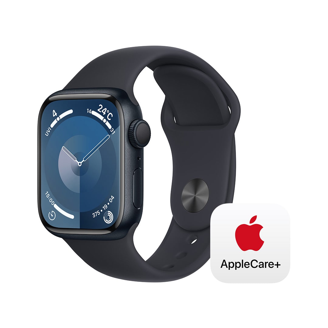 Apple Watch Series 9（GPSモデル）- 41mmミッドナイトアルミニウムケースとミッドナイトスポーツバンド - S/M with  AppleCare+: Apple Rewards Store｜JAL Mall