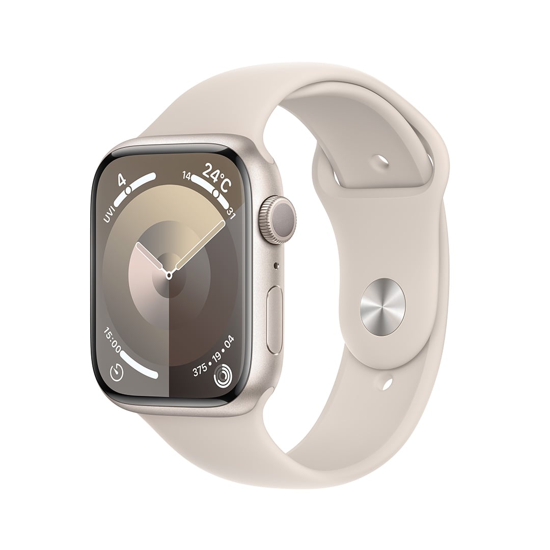 Apple Watch Series 9（GPSモデル）- 45mmスターライトアルミニウムケースとスターライトスポーツバンド - M/L:  Apple Rewards Store｜JAL Mall