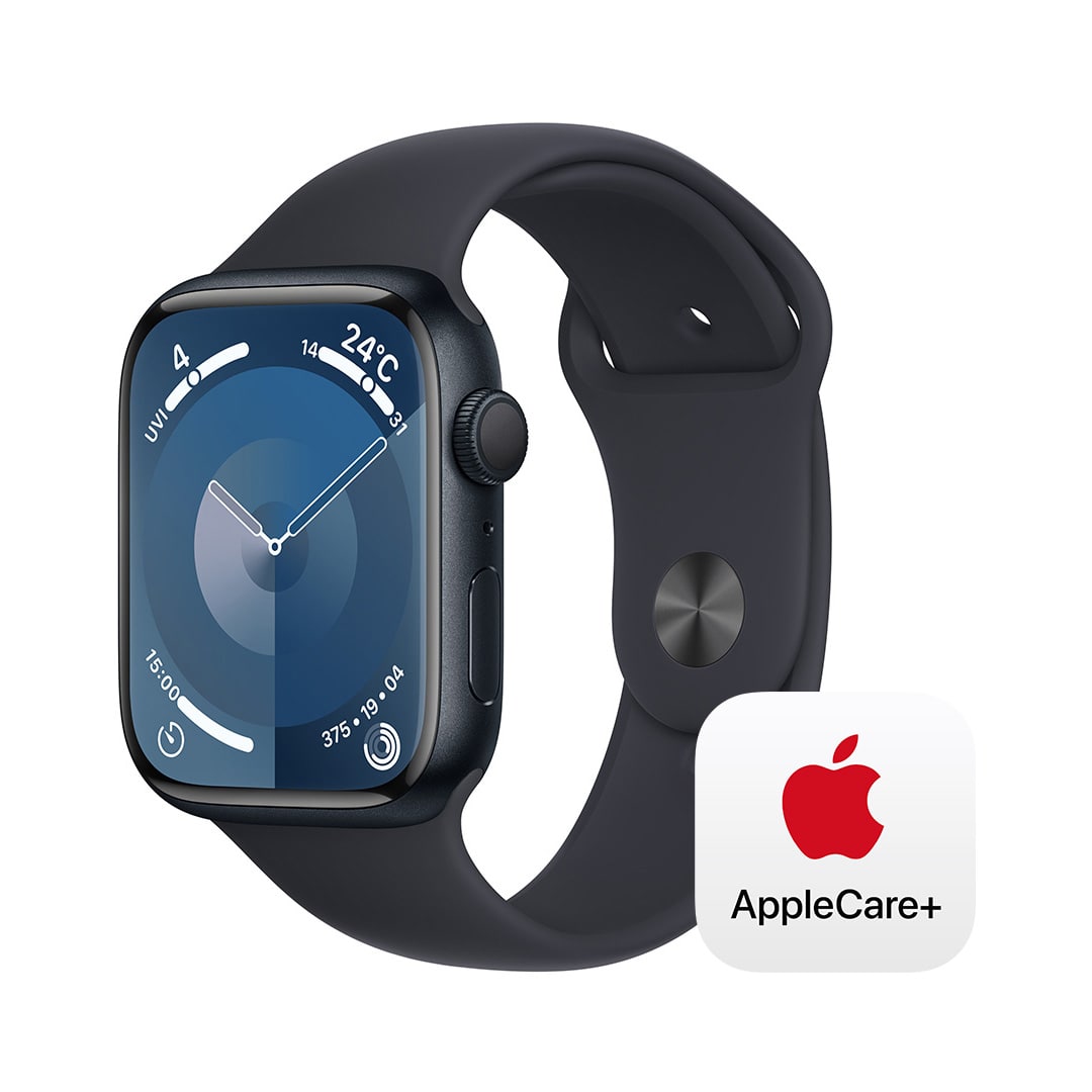 Apple Watch Series 9（GPSモデル）- 45mmミッドナイトアルミニウムケースとミッドナイトスポーツバンド - S/M with  AppleCare+: Apple Rewards Store｜JAL Mall