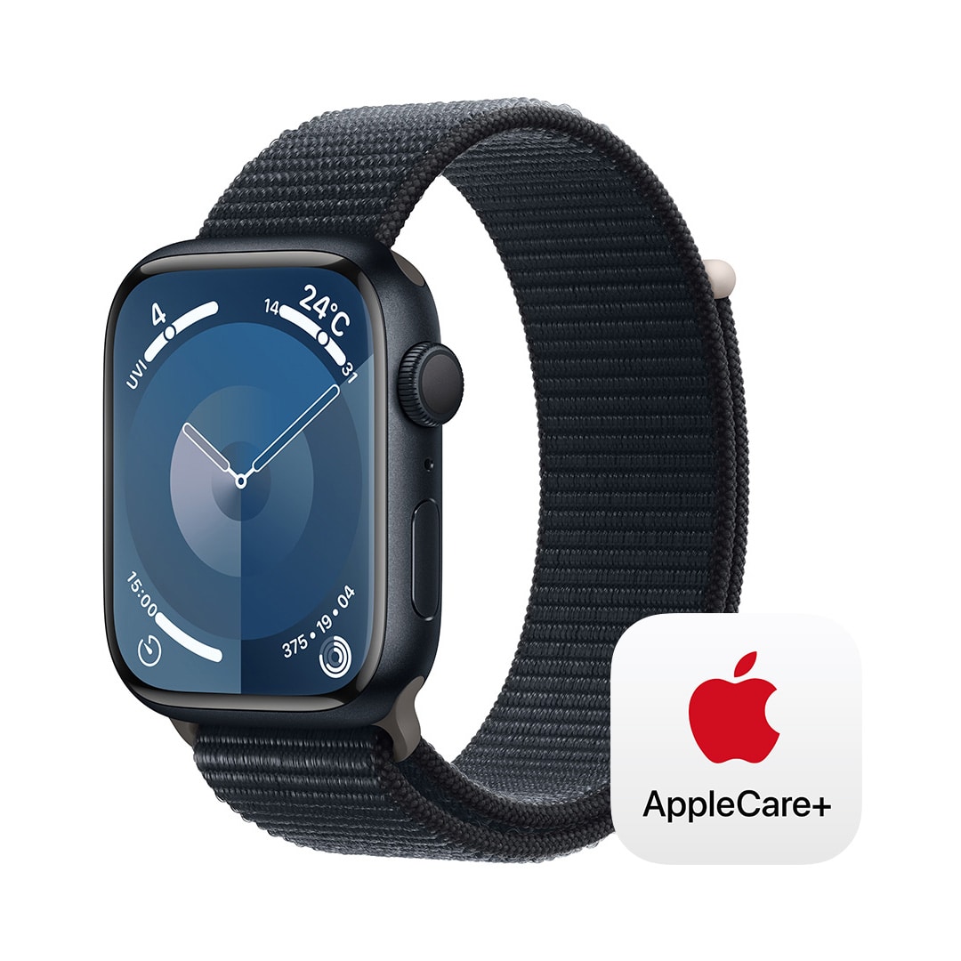 Apple Watch Series 9（GPSモデル）- 45mmミッドナイトアルミニウムケースとミッドナイトスポーツループ with  AppleCare+: Apple Rewards Store｜JAL Mall｜マイルがたまる・つかえる ショッピングモール