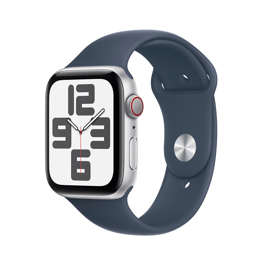 Apple Watch SE（GPS + Cellularモデル）- 44mmシルバーアルミニウムケースとストームブルースポーツバンド - S/M:  Apple Rewards Store｜JAL Mall