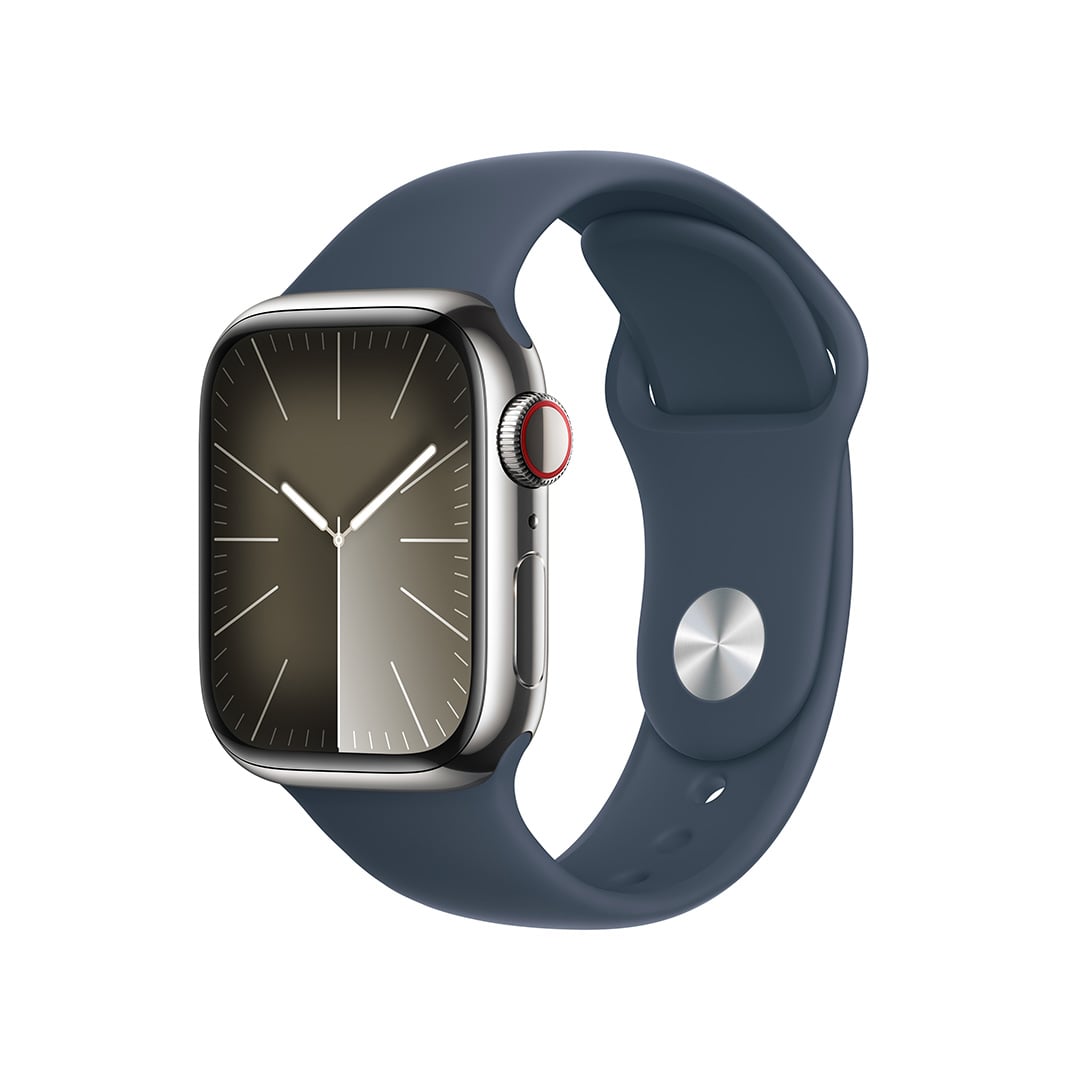 アップルストア購入Apple Watch 9 - 41mmシルバーステンレススチールケース