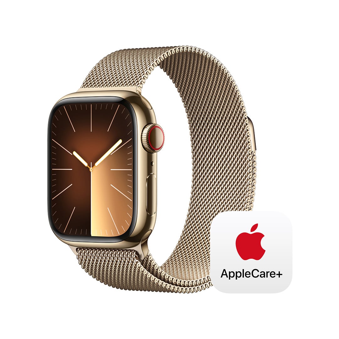 Apple Watch Series 9（GPS + Cellularモデル）- 41mmゴールドステンレススチールケースとゴールドミラネーゼループ  with AppleCare+: Apple Rewards Store｜JAL Mall