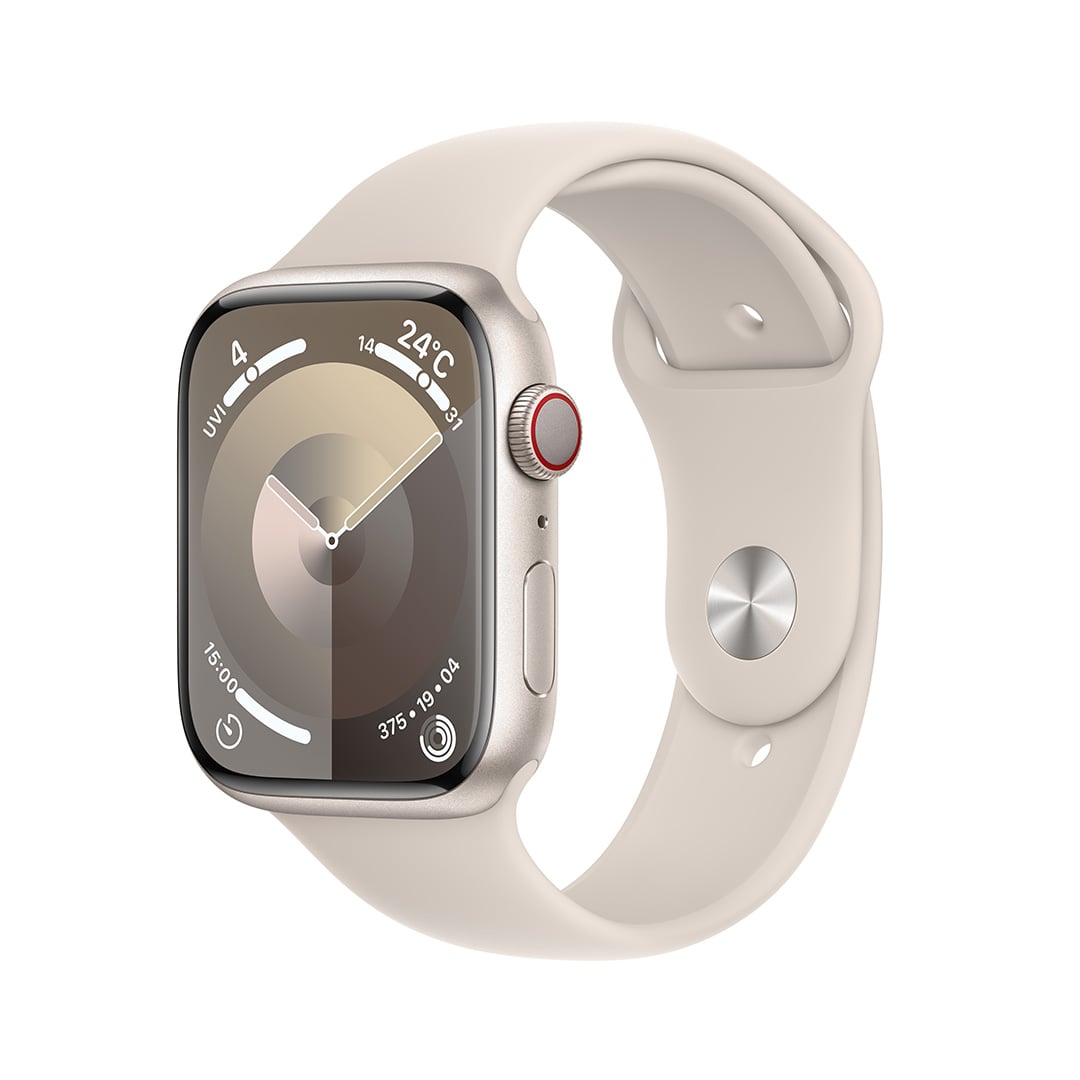 Apple Watch Series 9（GPS + Cellularモデル）- 45mmスターライト