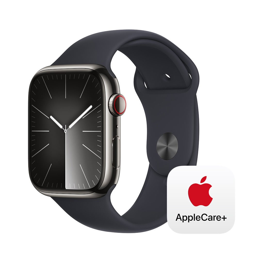Apple Watch Series 9（GPS + Cellularモデル）-  45mmグラファイトステンレススチールケースとミッドナイトスポーツバンド - S/M with AppleCare+: Apple Rewards  Store｜JAL Mall