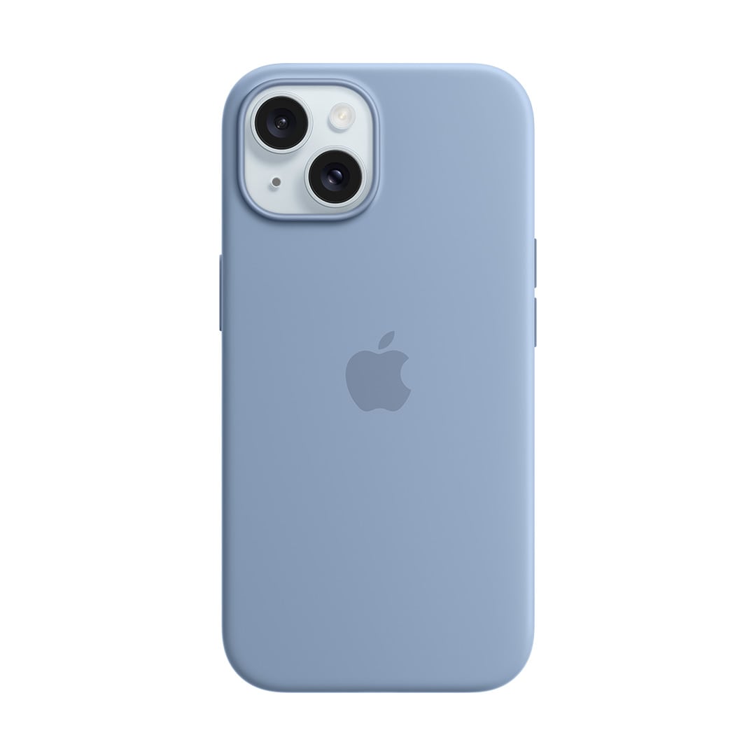MagSafe対応iPhone 15シリコーンケース - ウインターブルー: Apple ...