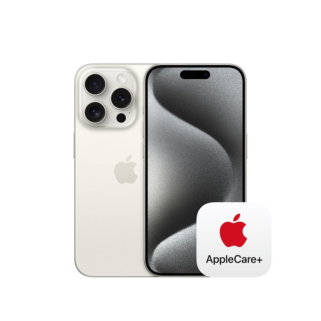 iPhone 15 Pro 256GB ホワイトチタニウム with AppleCare+: Apple 