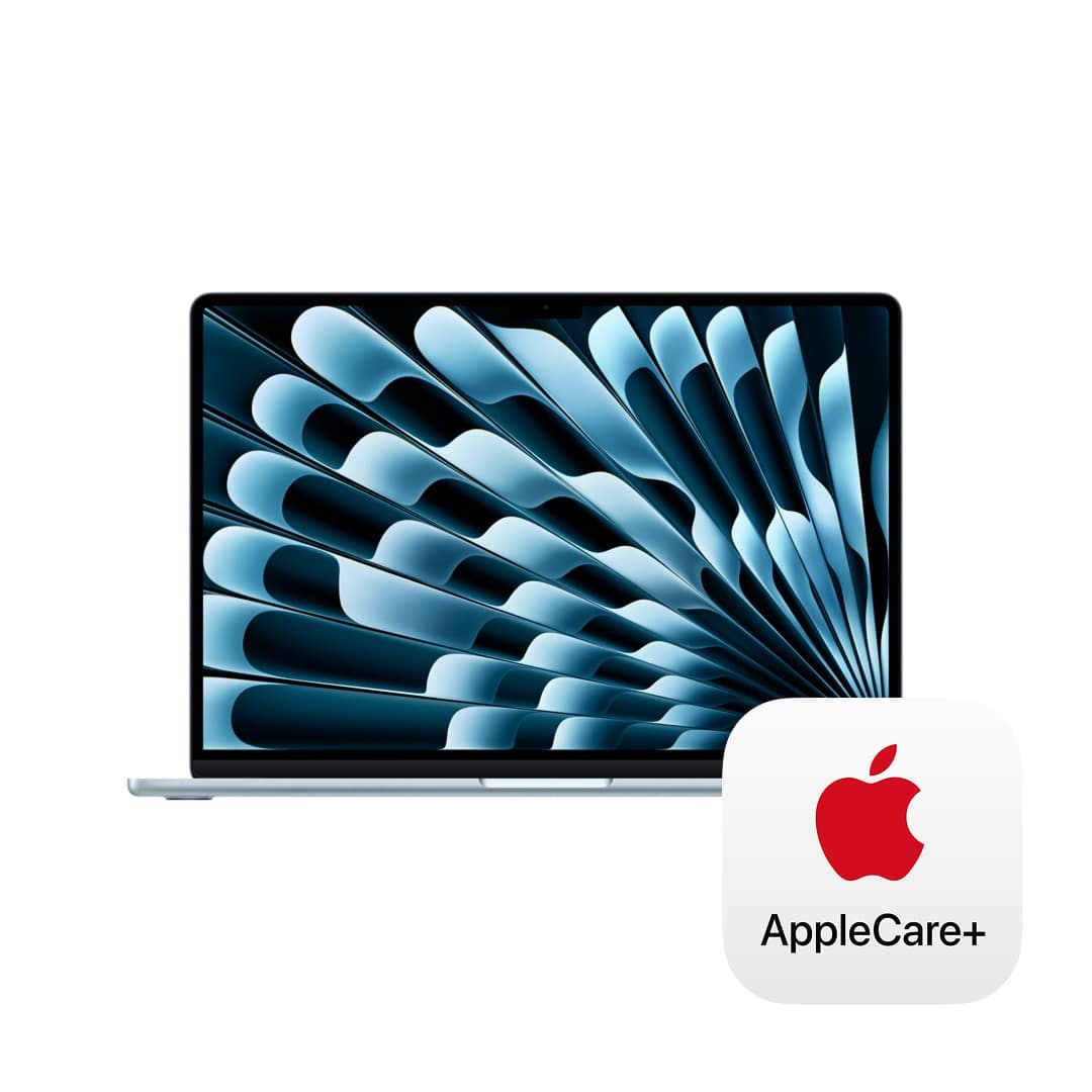 15インチMacBook Air: 10コアCPUと10コアGPUを搭載したApple M5チップ, 16GB, 512GB SSD - スカイブルー with AppleCare+