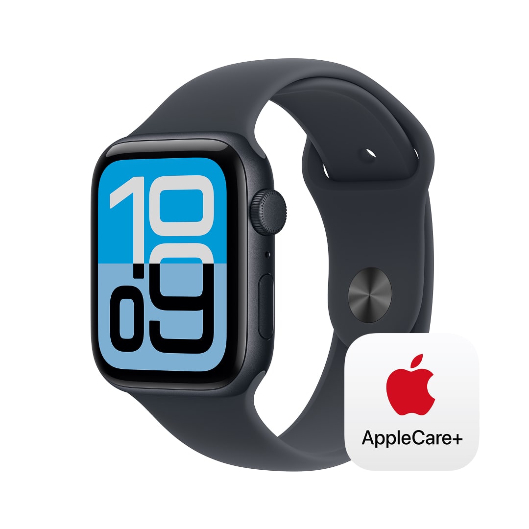 Apple Watch SE 3（GPSモデル）- 44mmミッドナイトアルミニウムケースとミッドナイトスポーツバンド - S/M with AppleCare+