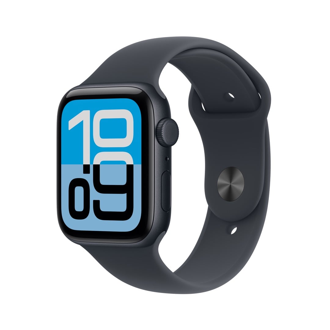 Apple Watch SE 3（GPS + Cellularモデル）- 44mmミッドナイトアルミニウムケースとミッドナイトスポーツバンド - S/M