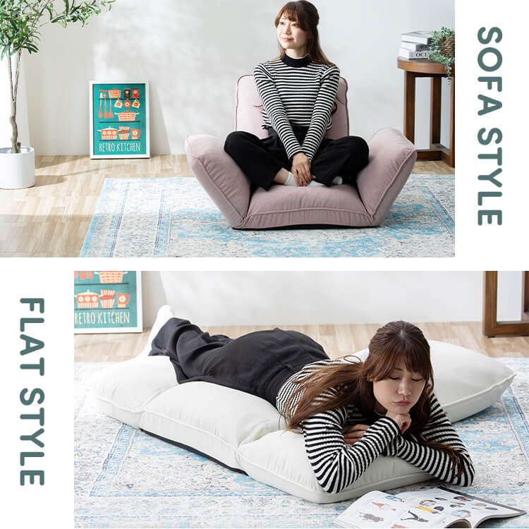 リクライニングソファ CG-JD-138-1P ライトグレー ライトグレー