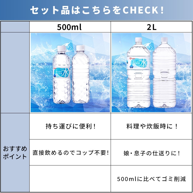 富士山の天然水2L×6本(6本/ラベルあり): アイリスオーヤマ公式