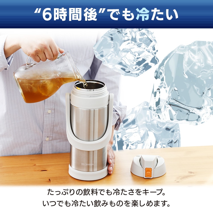 ステンレスケータイボトルスポーツジャグ SJ-2500 グレー グレー