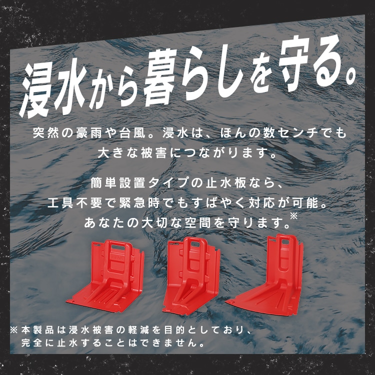 止水板 内カーブタイプ FCB-61U レッド 内カーブ