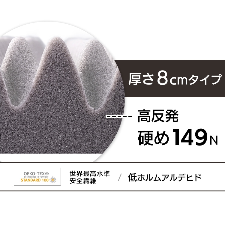 高反発マットレス≪厚さ8cm≫ MAKK8-SD セミダブル