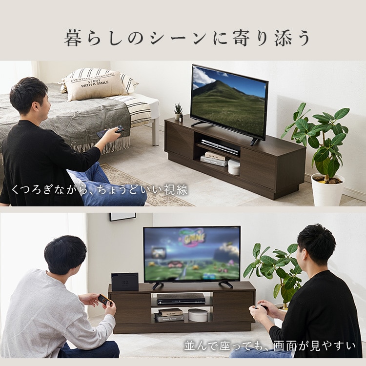 \13倍マイル!6月14日まで/テレビ台 VTV-7266GY グレー【時間指定不可】【代引不可】【同梱不可】 グレー