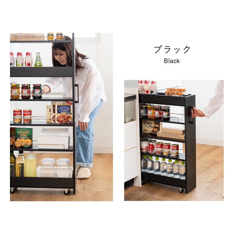 隙間収納ハイタイプ FRM-016-IR 22cm_ライトナチュラル 22cm/ライトナチュラル