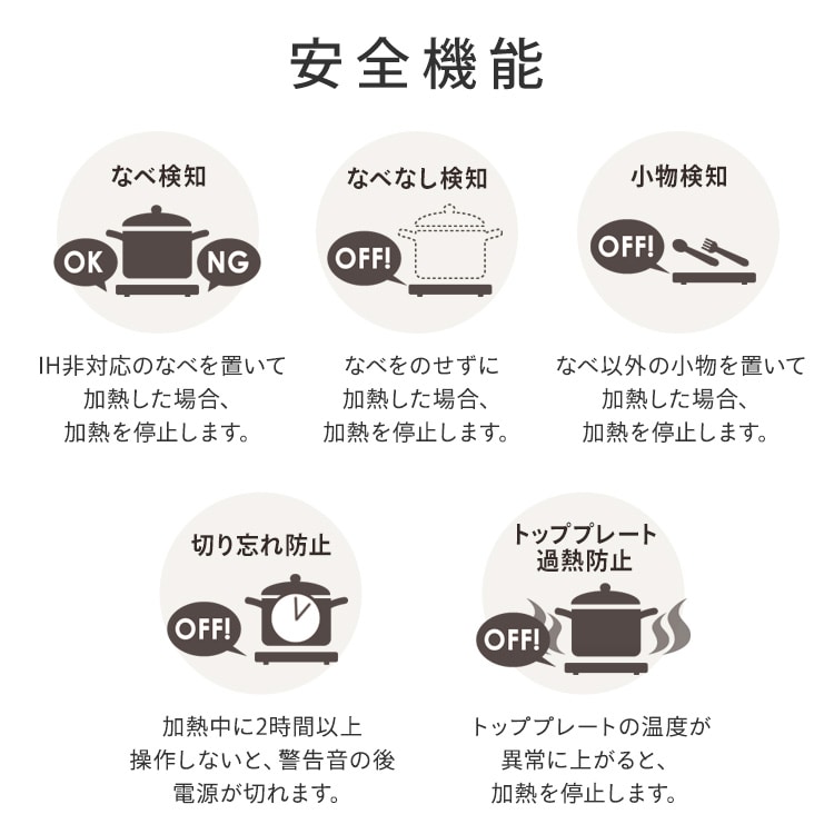 薄型IHコンロ IHC-T43-B ブラック 種類