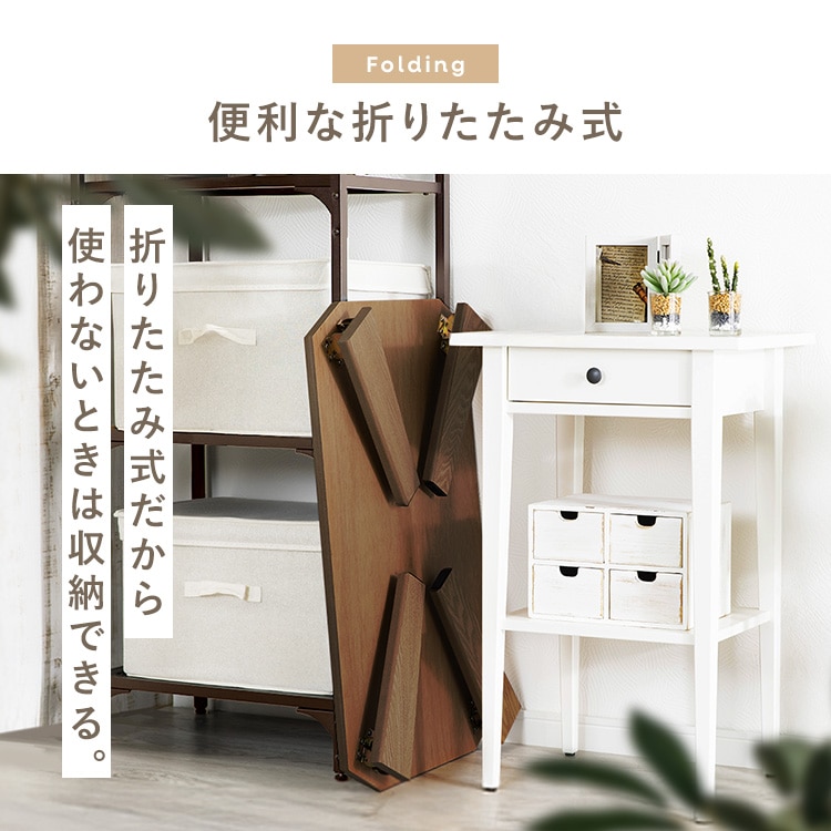 テーブル 折れ脚センターテーブル OCTK-75/OCTM-75 ブラック ブラック