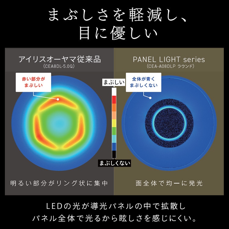 LEDシーリングライト パネルライトスクエア 8畳 調光 調色 CEA-A08DLPS