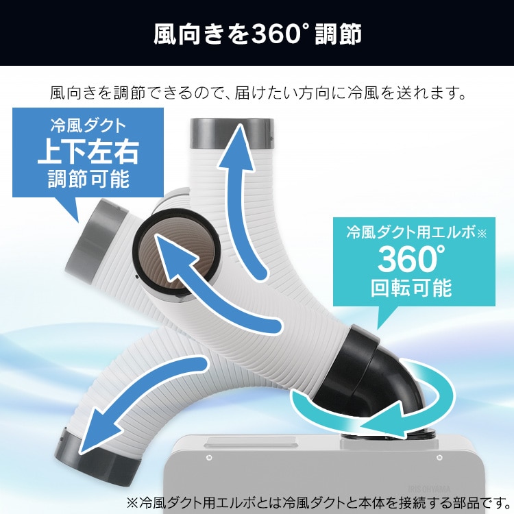 スポットクーラー ISAC-1801U-B ブラック 1.8kw 安心延長保証